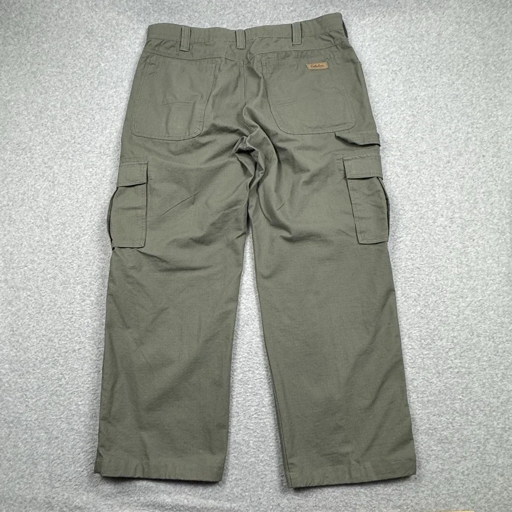 Cabela's Rip Stop Cargo Pants Mens 40x30‎ Hammer Loop Outdoor Hiking Work Gorp